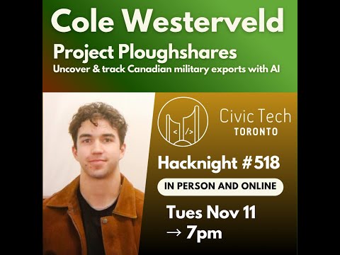 Project Ploughshares: Uncover & track Canadian military exports with AI